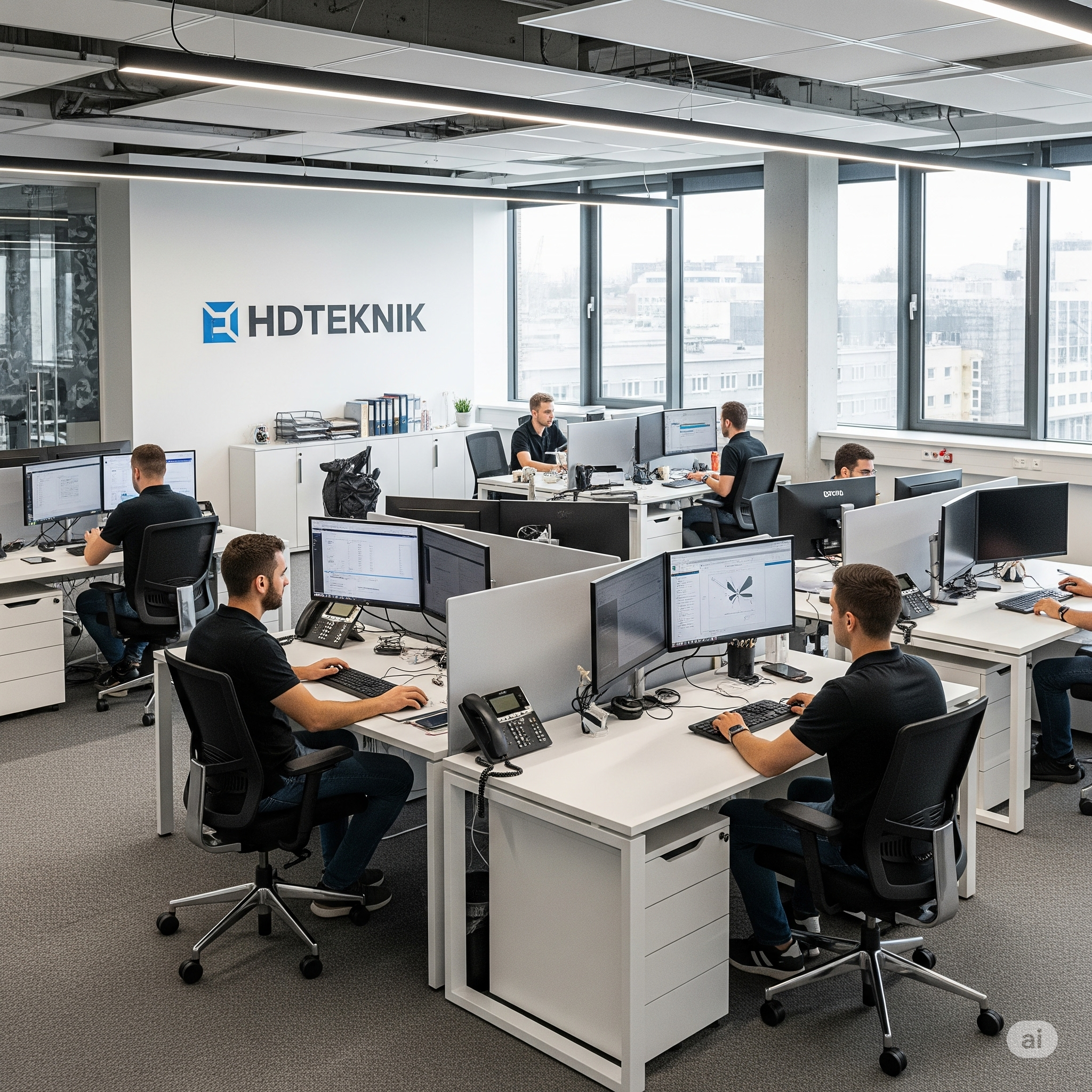 HDTeknik Ekibi Çalışırken